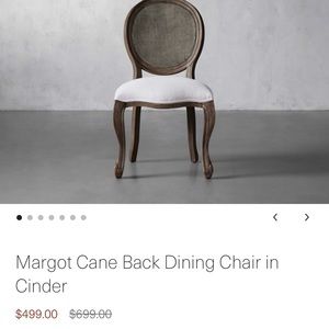 Arhaus Margot chairs 6 brand new never used wrong color $500 each online.